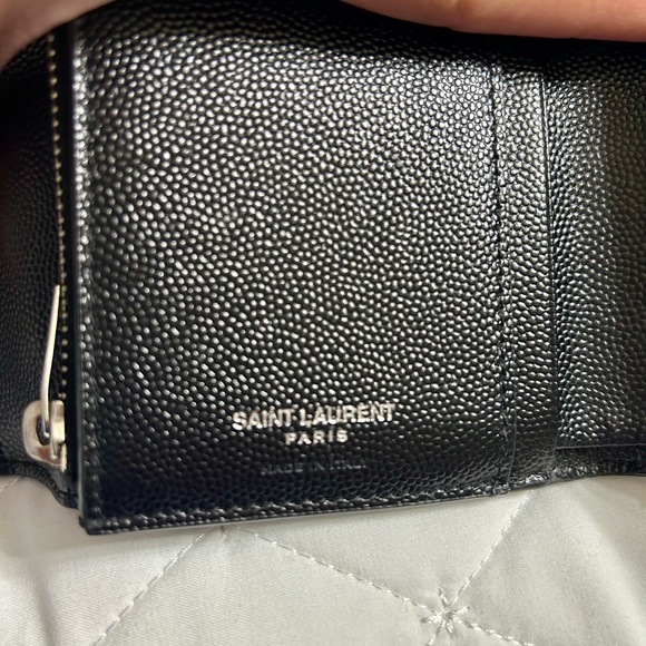 Saint Laurent Monogram Cassandre Matelasse Compact Tri Fold Wallet - Picture 6 of 12